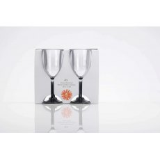 Flamefield 4Pk Wine Goblet Smoke Grey