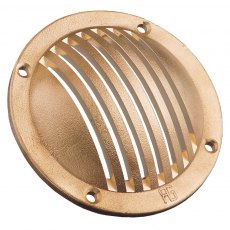 Guidi Brass Slotted Round Scoop - D120 mm