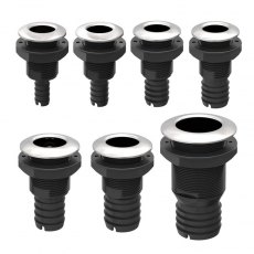 Plastic Skin Fitting with Stainless Steel Cap Straight Hose