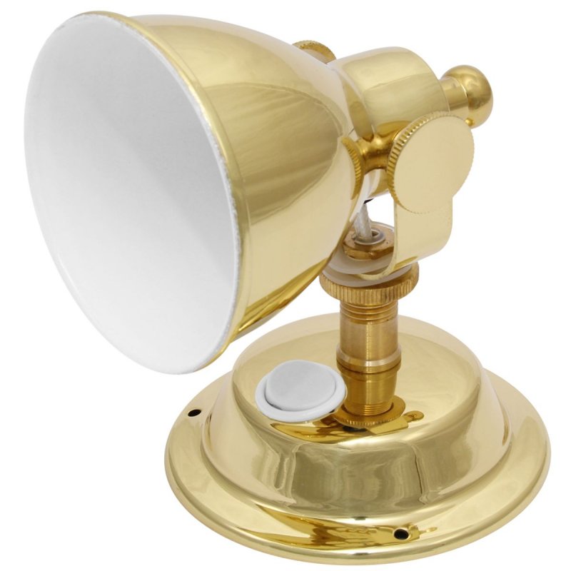 AAA 12v LED Deluxe Berth Light Brass