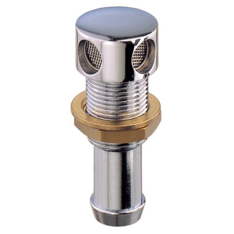 Guidi Guidi Chrome-Plated Brass Straight Gas Tank Vent - 20 mm
