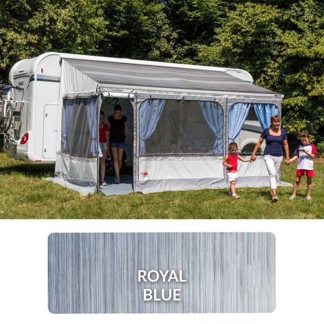 Fiamma Polar White Zip Top 450 Royal Blue Fabric (06531A01Q)