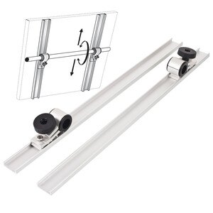NOA Adjustable Solar Panel Mount 650mm Stays - 25mm Rail