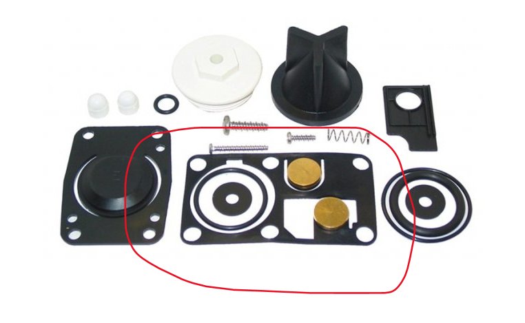 Jabsco Jabsco 29042-0000 Manual Toilet Spare Parts (2008 And Later) Top Valve Gasket