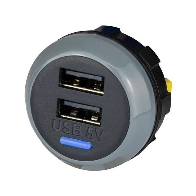 alfatronix Alfatronix PVPWP-AA Slimline IP65 Double USB A Charger - Rear Fit