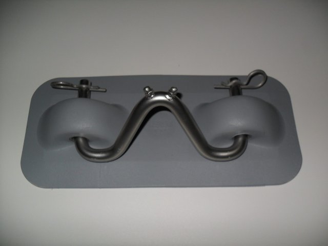 IBS Rubber Snap Davit Pad and Hook Grey 270mm x 120mm Each