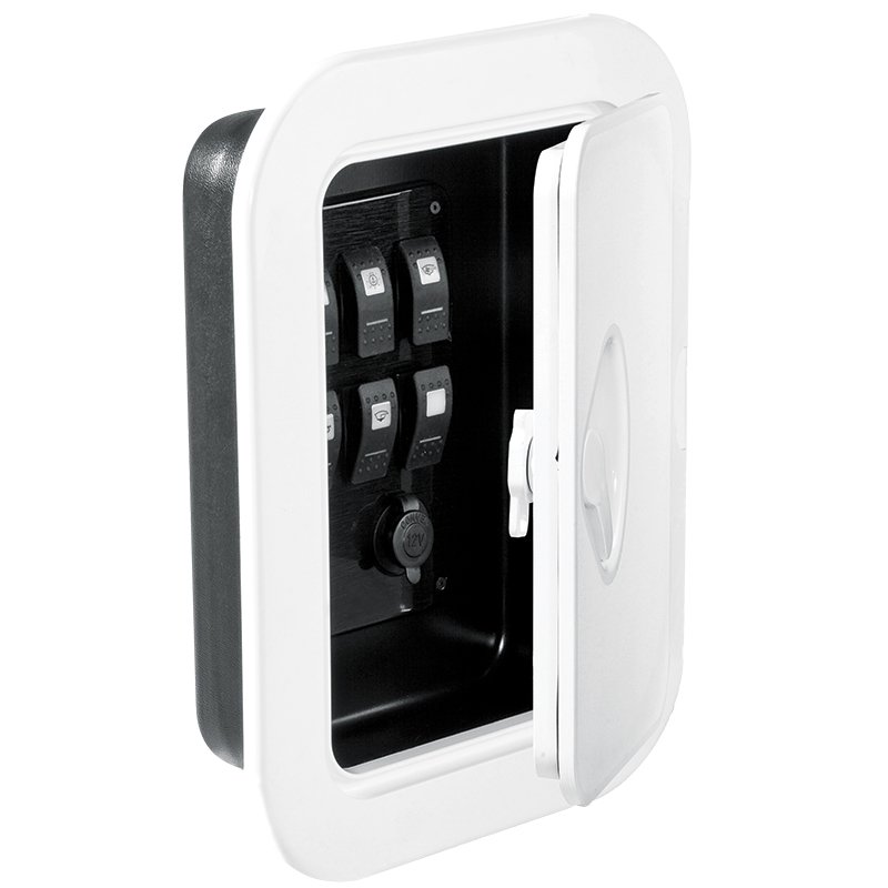 Nuova Rade Case for Electrical Control Panel, with Lid, White