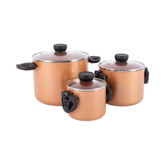 Bo-Camp Industrial Collection Cookware Set Slauson Compact 3