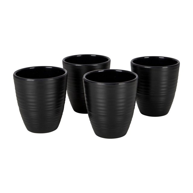 Bo-Camp Industrial Collection Mug Orville 4 Pieces Black