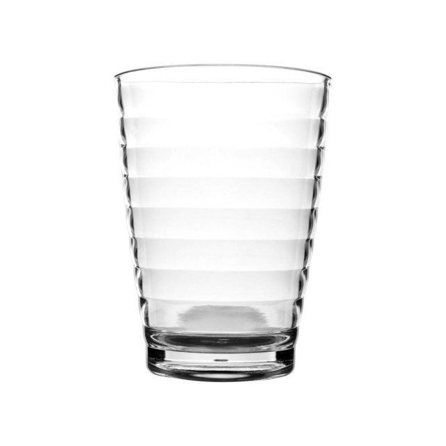 Bo-Camp Lemonade Glass Polycarbonate Ribbed 350 ml 4 Pieces