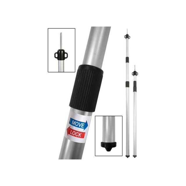 Bo-Camp Tarpaulin/Tent Pole 3 Parts 102-260cm