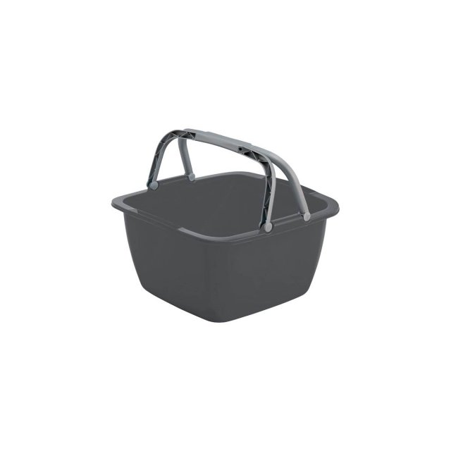 Bo-Camp Bo-Camp Washing Bowl Square Abs 18.5L Grey