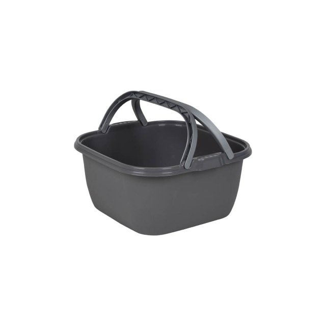 Bo-Camp Bo-Camp Washing Bowl Square Polyethylene 13L Grey