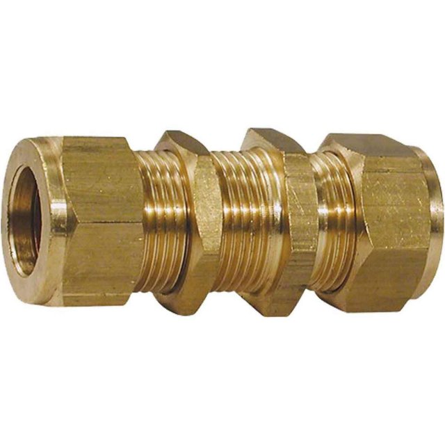 Wade Brass Bulkhead Coupling 1/2