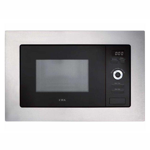 CDA Integrated Microwave Oven 25L 5 Power Levels Stainless Steel