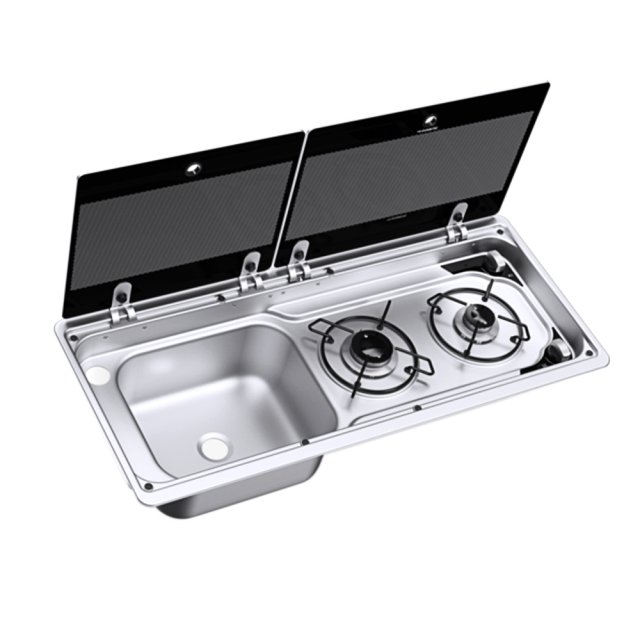 Dometic Dometic MO 9722L Hob & LH Sink Unit 760 x 325mm (2 Burners / 12V)