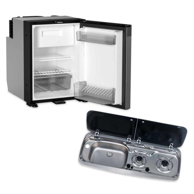Dometic Dometic NRX50 Fridge and 9222 Hob/Sink Unit Bundle (Sink on Left)