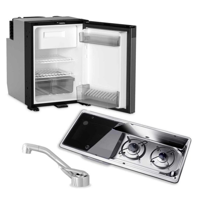 Dometic Dometic NRX50 Fridge, 9722 Hob/Sink Unit & Tap Bundle (Sink on Left)