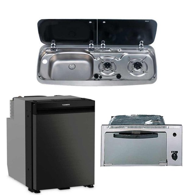 Dometic Dometic NRX50 Fridge, Smev 555 Grill and 9222 Hob/Sink (Sink on Left)