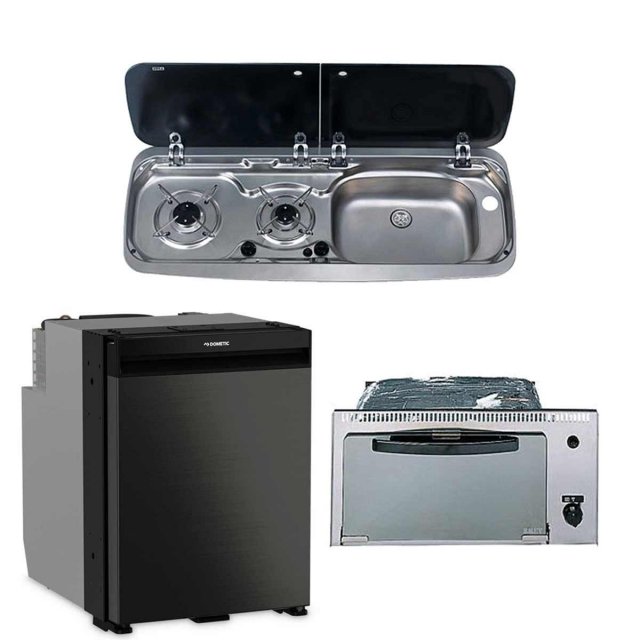 Dometic Dometic NRX50 Fridge, Smev 555 Grill and 9222 Hob/Sink (Sink on Right)