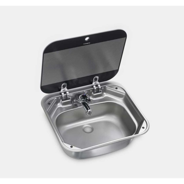 Dometic Dometic Square Stainless Steel Sink with Glass Lid