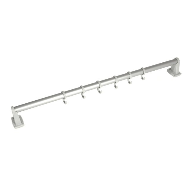 Hook Ledge Bar with 6 Hooks
