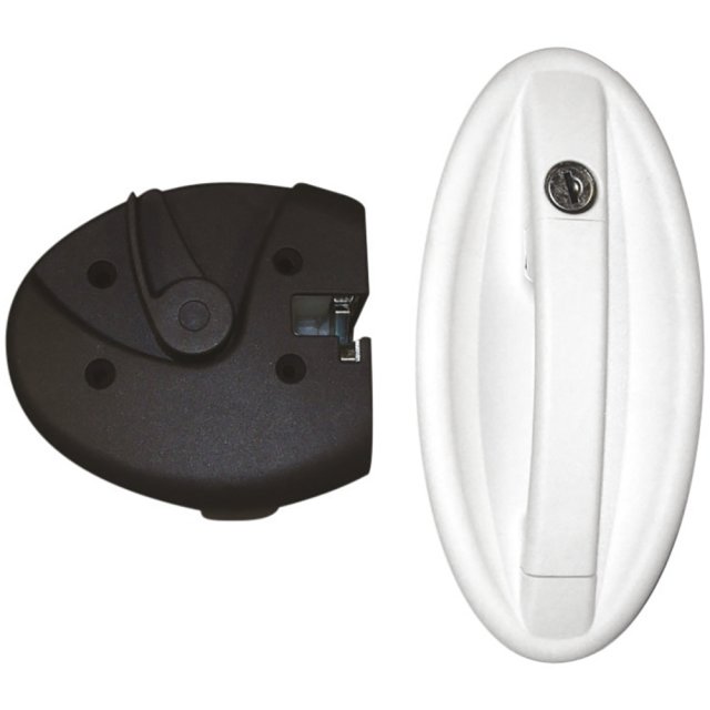 Oval Lock White