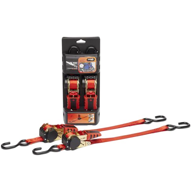 Ratchet Tie Down 1.83m Red Pair