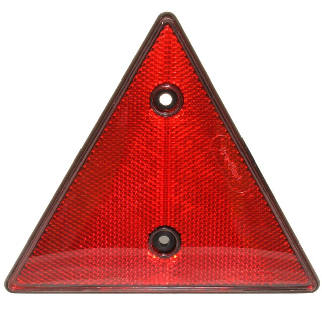 Red Triangular Reflector