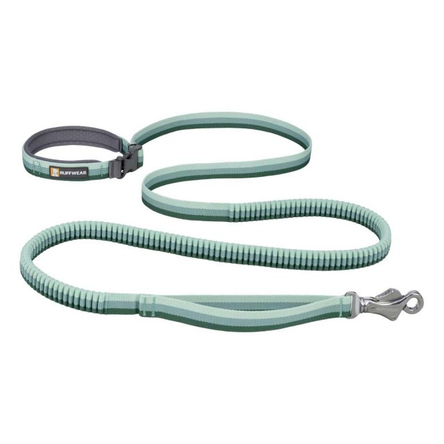 Ruffwear Roamer? Bungee Dog Running Lead River Rock Green (2.2 - 3.4m)