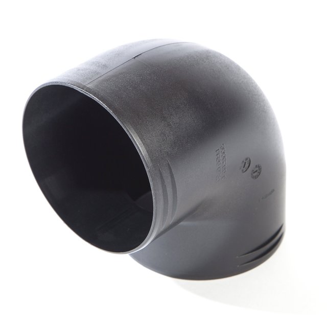 Whale Whale Air Duct Fitting Equal Elbow 90mm x 90mm Black