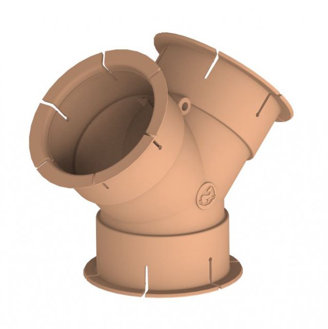 Whale Whale Duct Fitting 65mm 'Y'