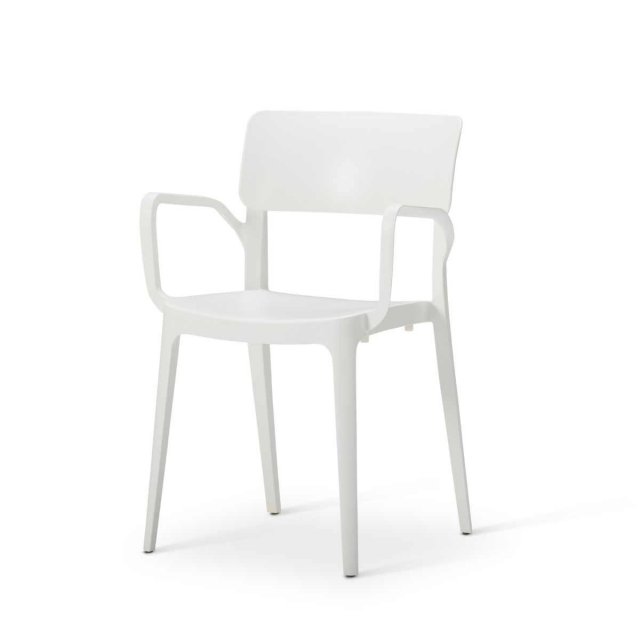 Vivo Polypropylene Armchair for Contract Use - White