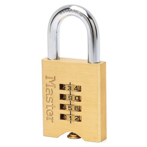 Masterlock Padlock Brass 50mm Combination