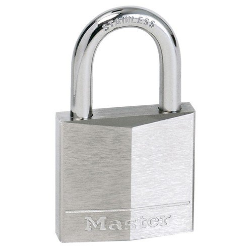 Masterlock Padlock Nickel Brass 40mm SS Shackle