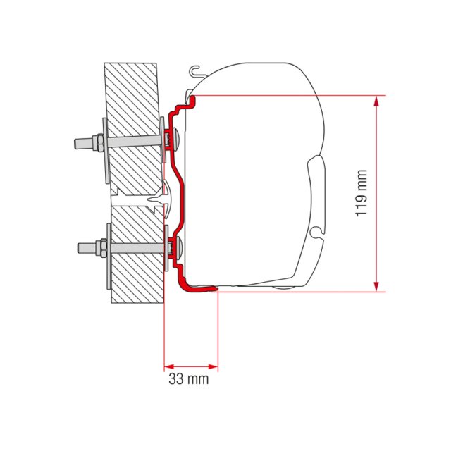 Fiamma Adapter Hymer 2016 300 (98655Z060)