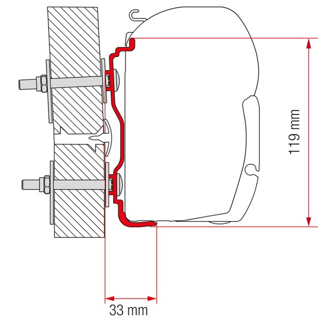 Fiamma Adapter Hymer 2016 400 (98655Z062)