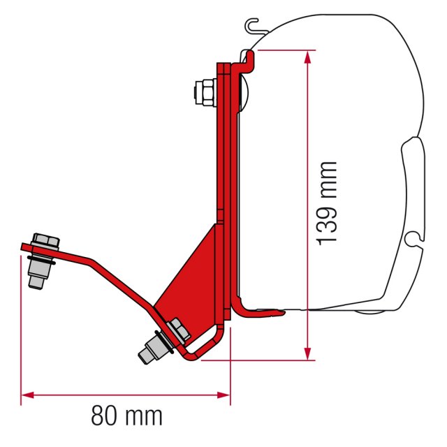 Fiamma Fiamma Kit for Ducato H2 Lift Roof Hymercar Possl (98655Z028)