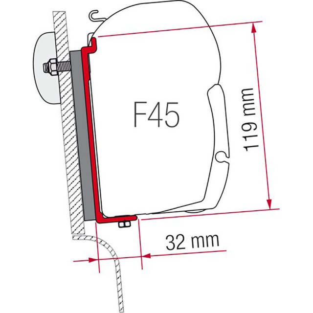 Fiamma Kit for High Roof Adapter Westfalia (98655-317)
