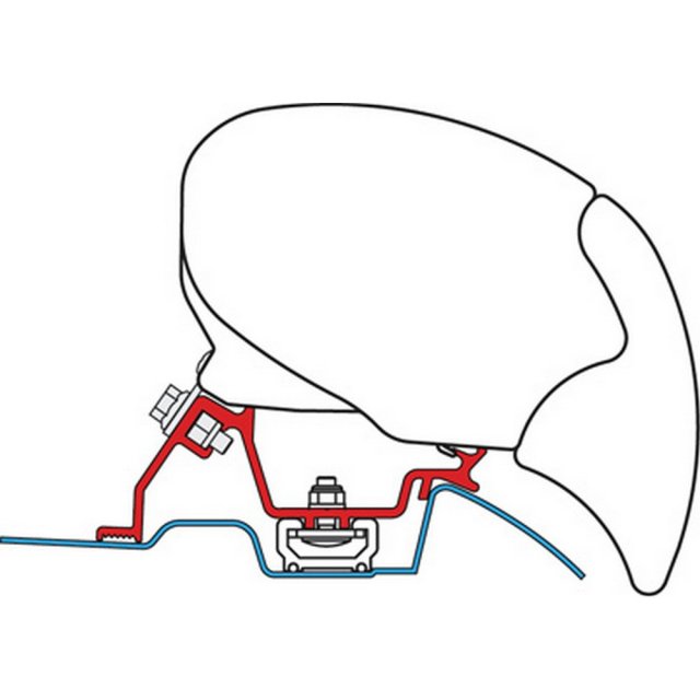 Fiamma Kit for Sprinter Roof Rail (98655-772)