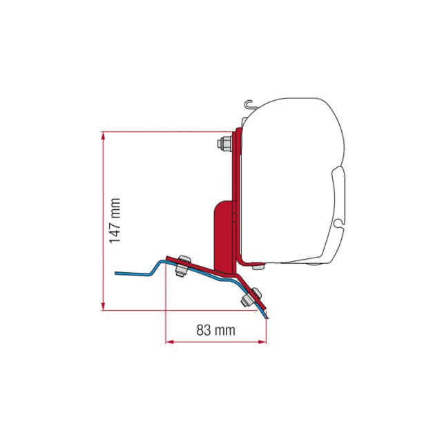 Fiamma Adapter Kit Ford Custom (98655Z112)
