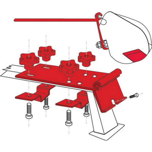 Fiamma Adapter Bracket Kit for Standard (2x 8cm Brackets)