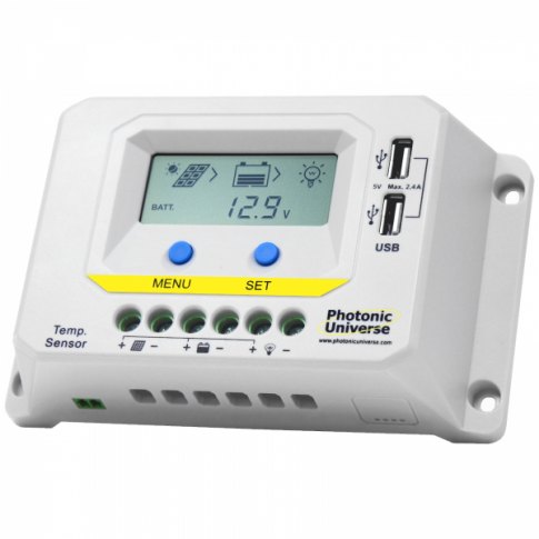 Photonic Universe Photonic Universe 20A 12V/24V solar charge controller / regulator with LCD display and powerful dual