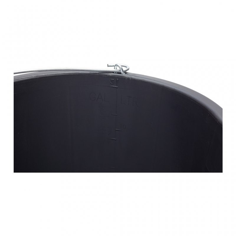 Prost Bucket Pro Dec 3 Gallon Black Plastic Bucket With Pourer - TCS Leisure