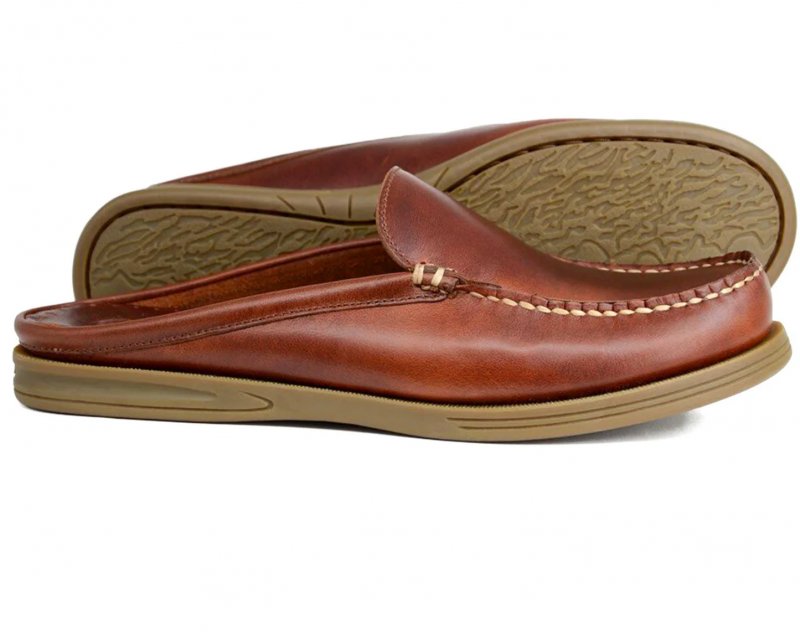 Orca Bay Orca Bay Berwick Men's Mule in Saddle Leather