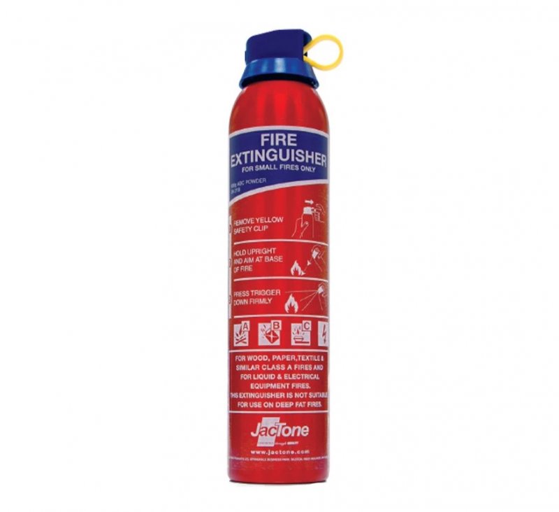 JacTone JacTone 600g ABC Powder Aerosol Fire Extinguisher (Red) (AEABC600R)