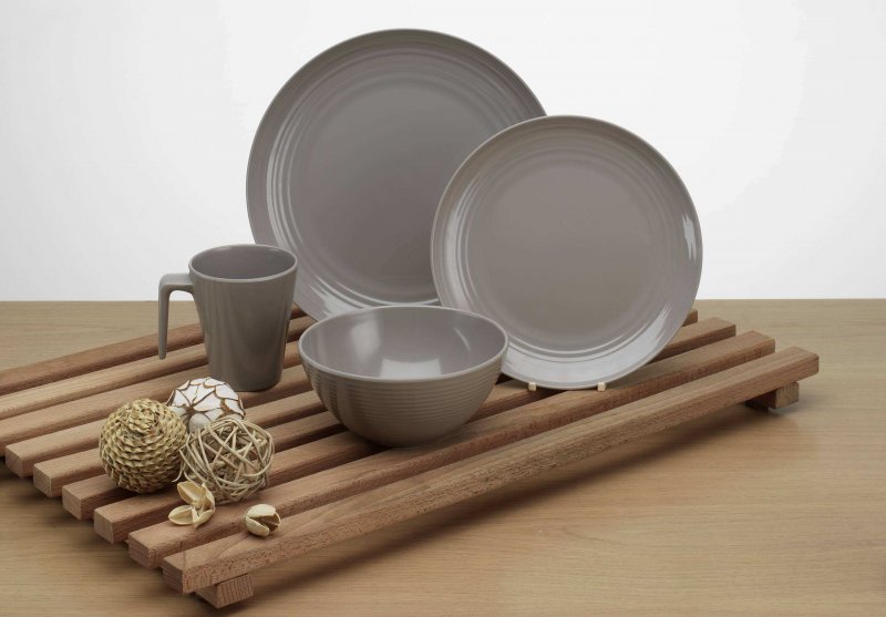 Flamefield  Flamefield 16Pcs Box Set Seramika Latte