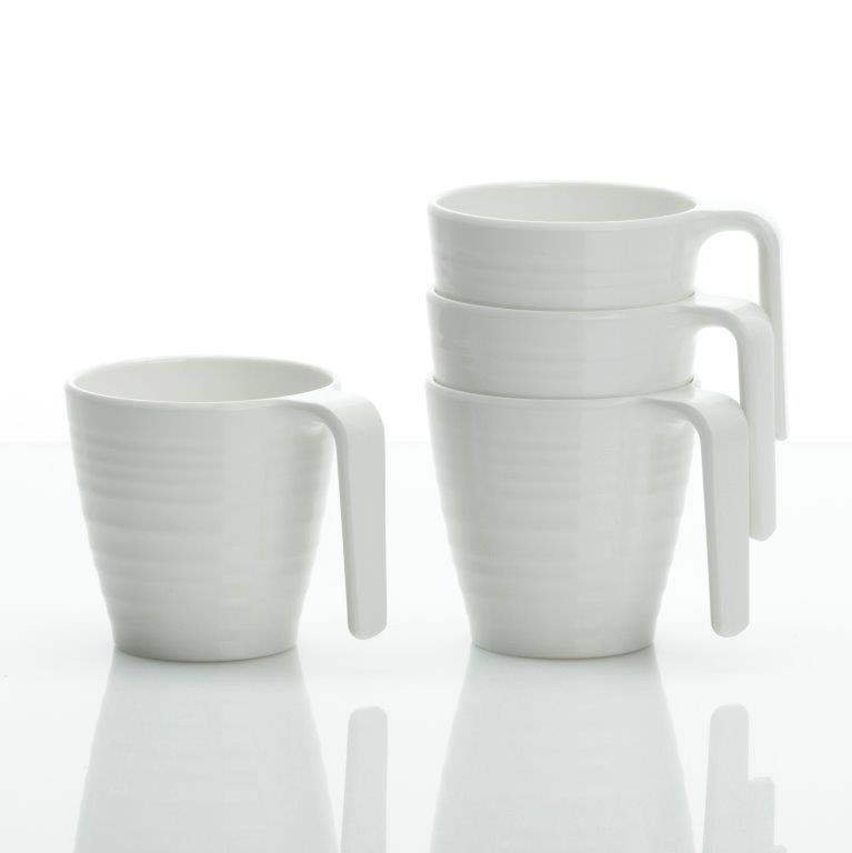 Flamefield  Flamefield 4Pk Mug Soft White