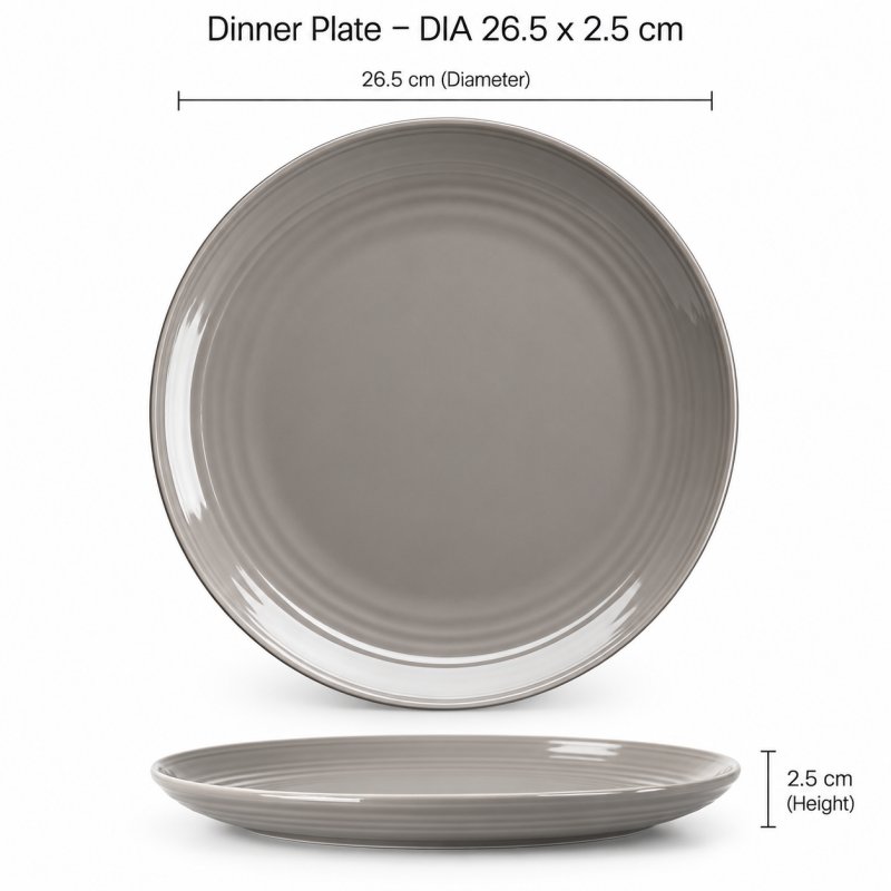 Flamefield Flamefield Dinner Plate Seramika Latte