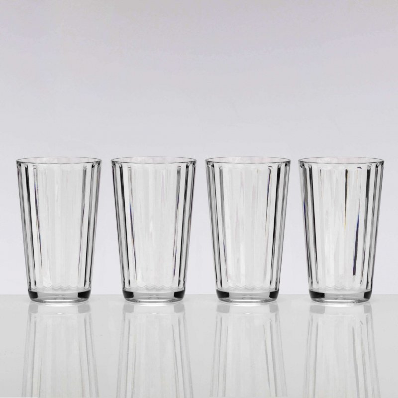 Flamefield  Flamefield 4Pk Crystal Tall Tumbler